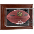 Brown Framed Wall-Mountable Football Display Case W24088