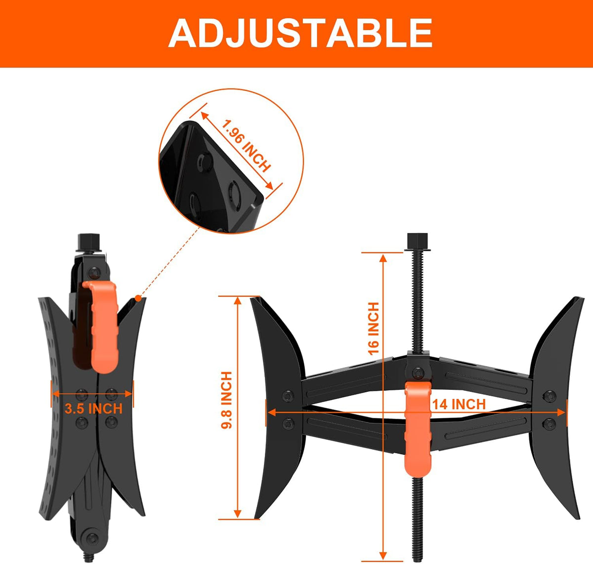 X Shaped Wheel Chock Stabilizers 2 Sets with Accessories F300