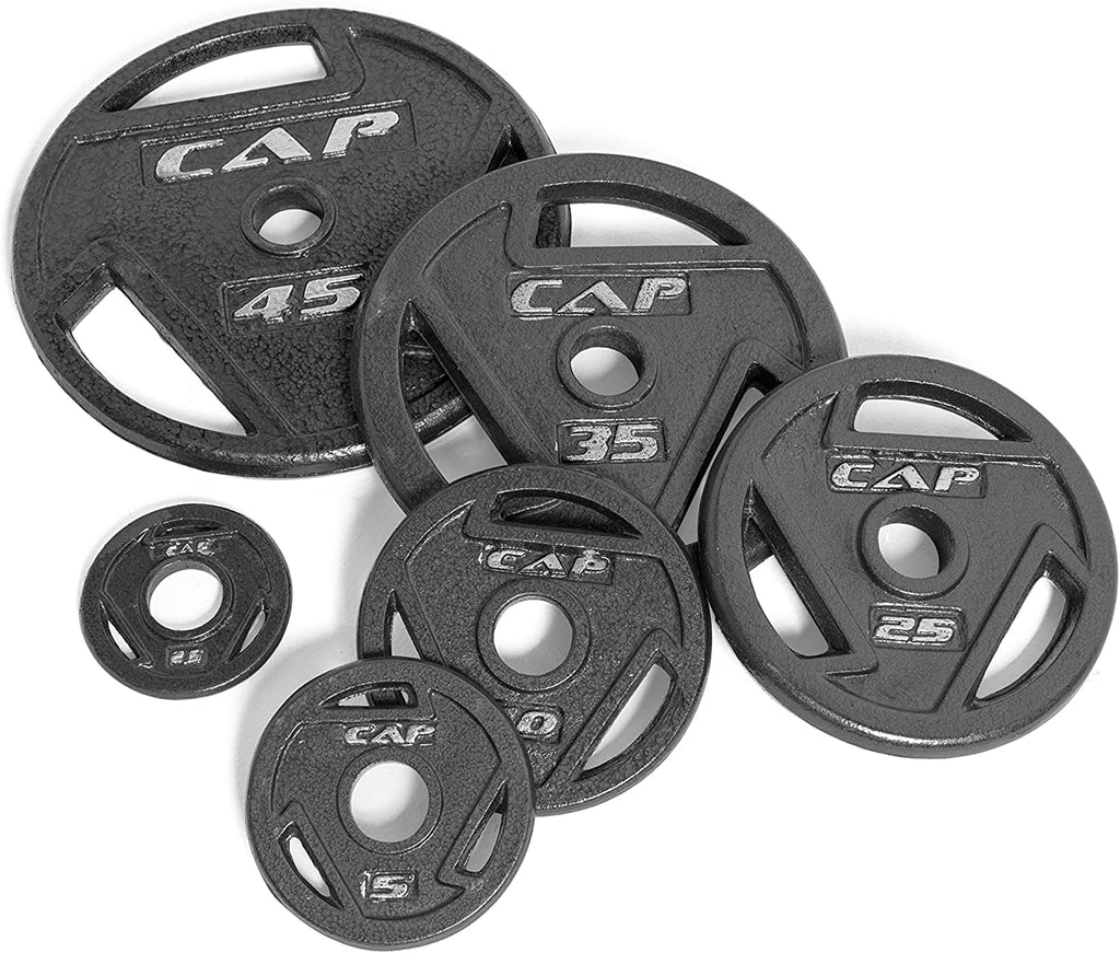 Black Olympic Grip Plate Set, 5 lb x 2 E297907