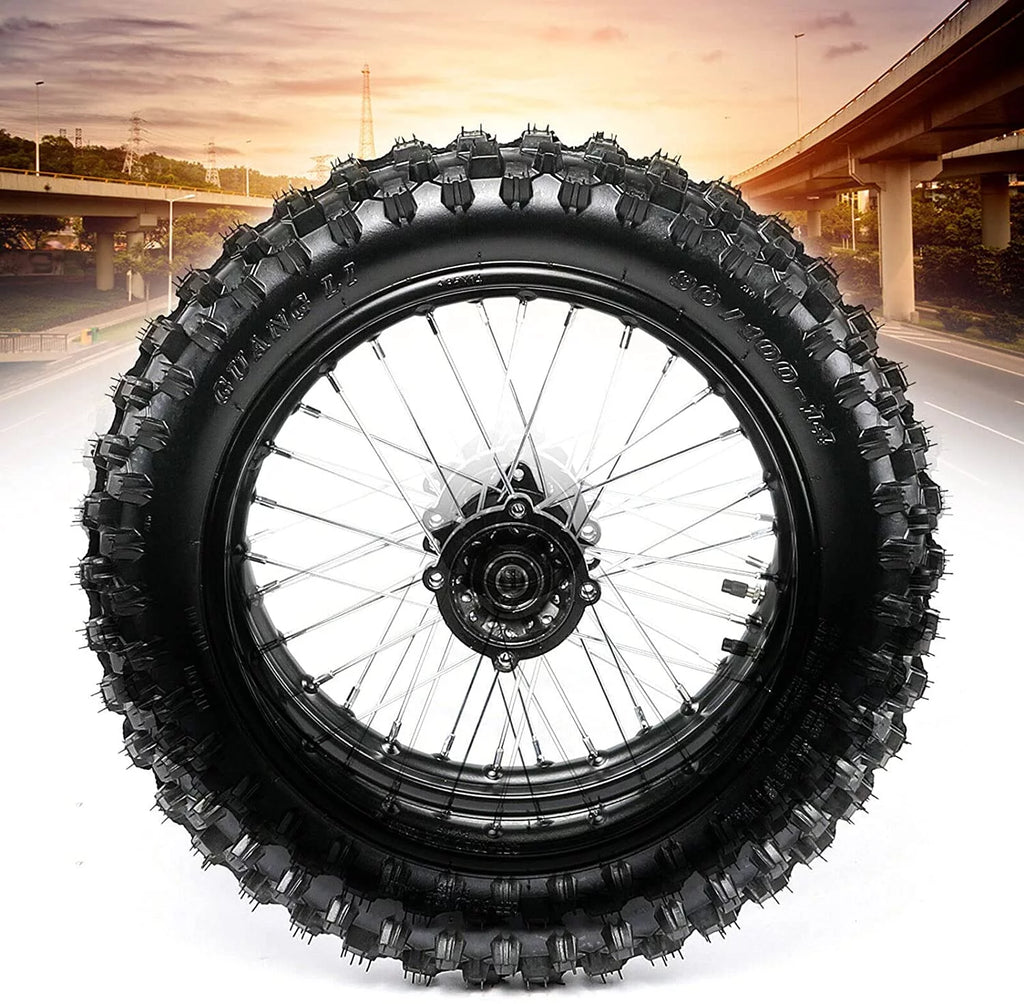 14 90/100-14 Rear Wheel Tire and Rim Inner Tube with 15mm Bearing Z8949