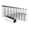 1/4 in. Drive SAE Deep Socket, 10-Piece I628