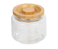 Glass Jar with Wooden Lid X8027