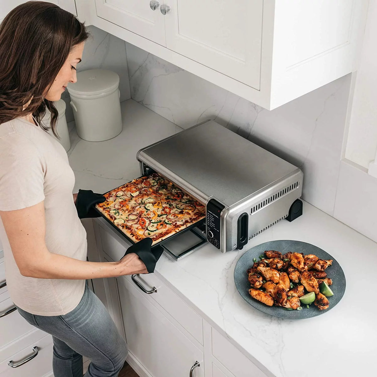 Digital Convection Oven Air Fryer Toaster XL Stainless Steel T5282
