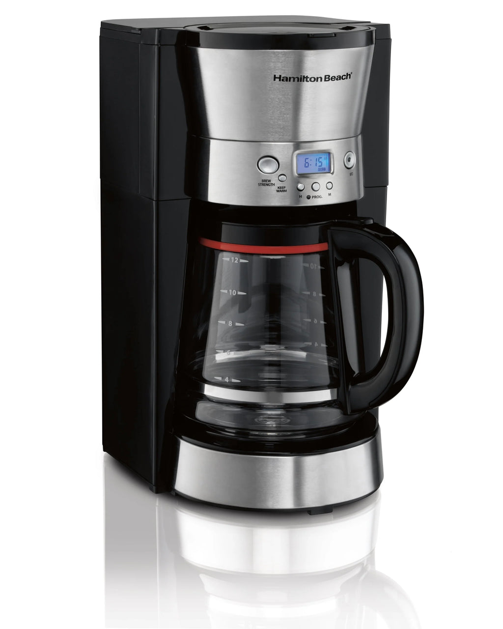 Programmable Coffee Maker, 12 Cups, Black Y1662