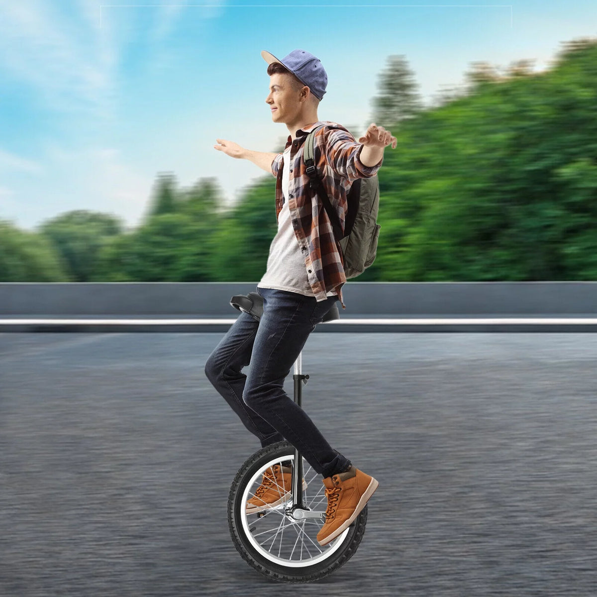 24in Adjustable Balance Training Unicycle G172766