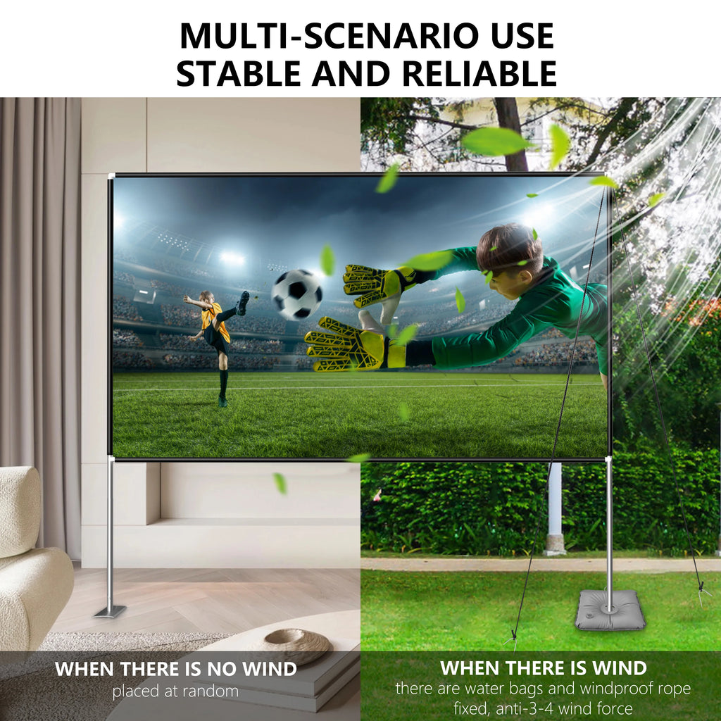 100inch Portable Projector Screen with Stand Q842
