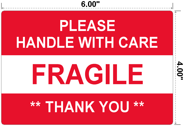Fragile Handle on Care Labels K113658