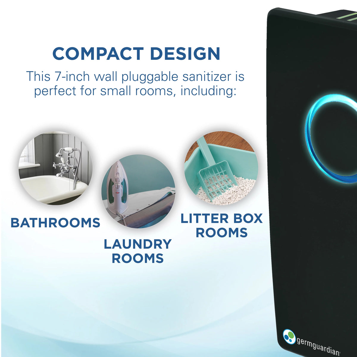 Black Pluggable UV-C Air Sanitizer & Deodorizer I369539