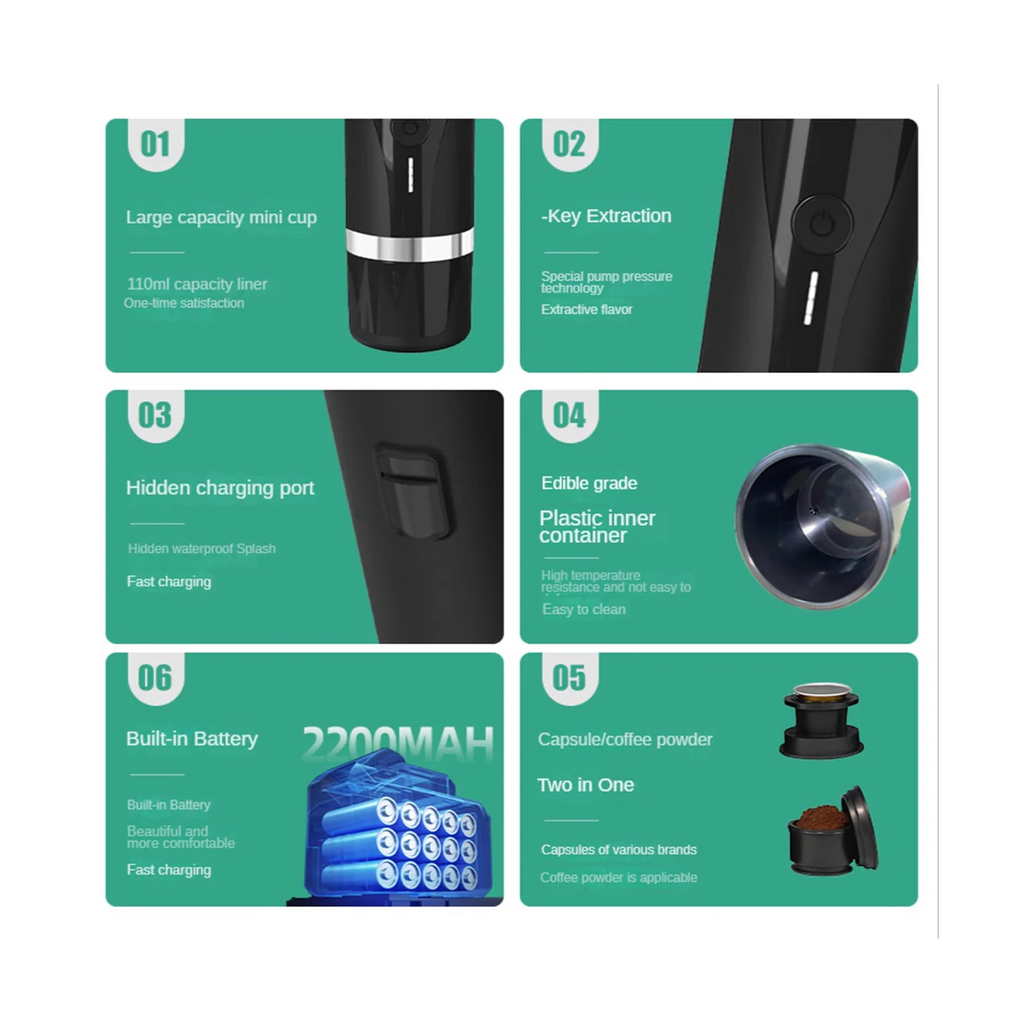 Portable Rechargeable Espresso Machine C128