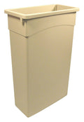 Beige Rectangular Trash Can B32867