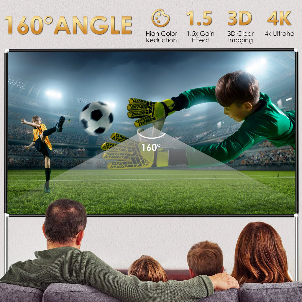 100inch Portable Projector Screen with Stand Q842