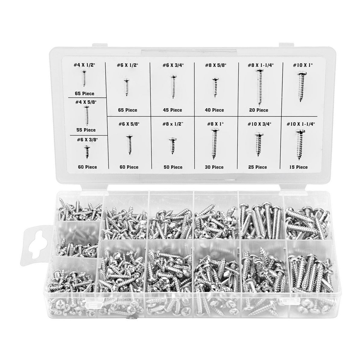 550-Piece Sheet Metal Screw Assortment U34556