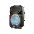 8” Bluetooth Rechargeable Speaker with LED Party Lights and Wired Microphone M9961