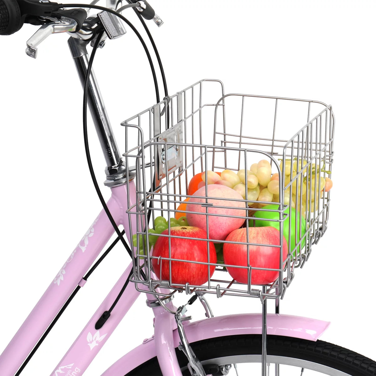 Pink 26in 7 Speed City Bike W7377