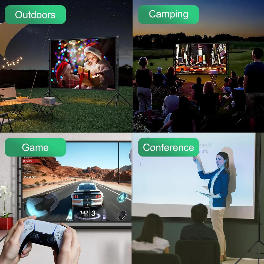 100 inch Portable Projector Screen with Stand N364596