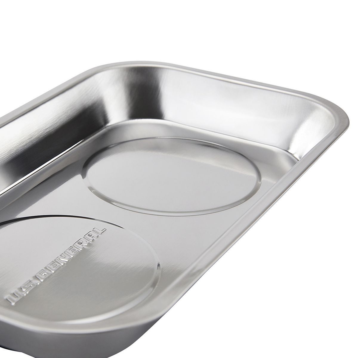 9-1/2 in. x 5-1/2 in. Magnetic Stainless Steel Parts Tray O37578