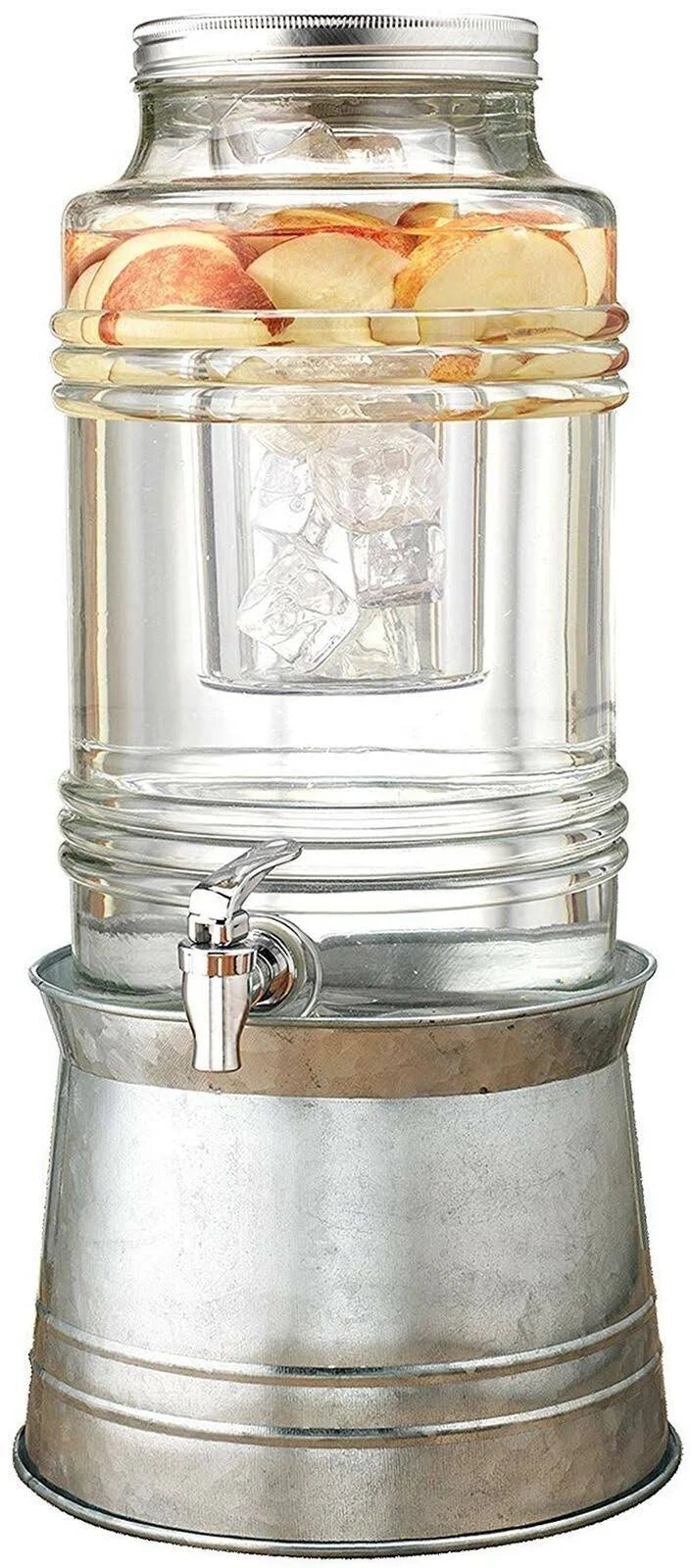 White Beverage Dispenser with Base L2071