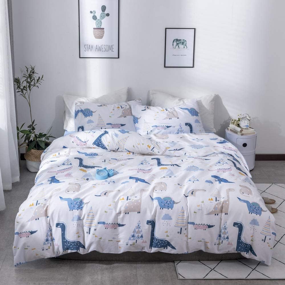 Cotton Dinosaur Kids Duvet Cover Set 3 Piece O460937
