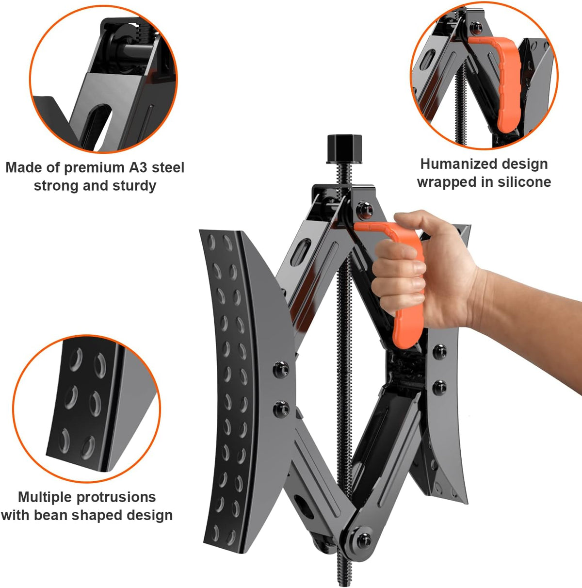 X Shaped Wheel Chock Stabilizers 2 Sets with Accessories F300