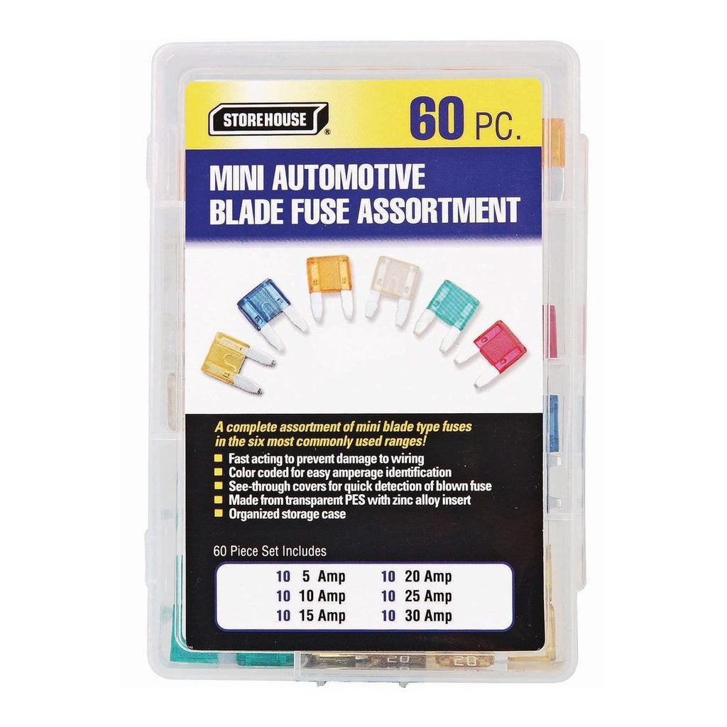 Mini-Blade Fuse Set, 60-Piece U774