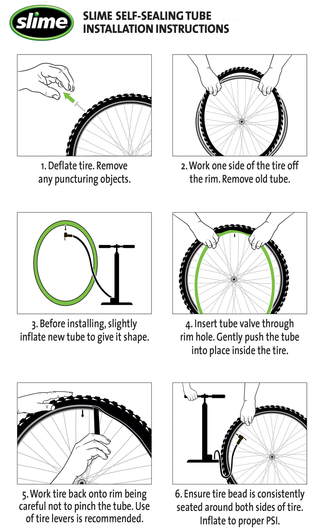 Self-Sealing Bicycle Tube Schrader 16 x 1.75-2.125 U912826
