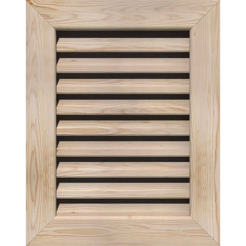 20-in W x 12-in H Smooth Pine Gable Vent E7244