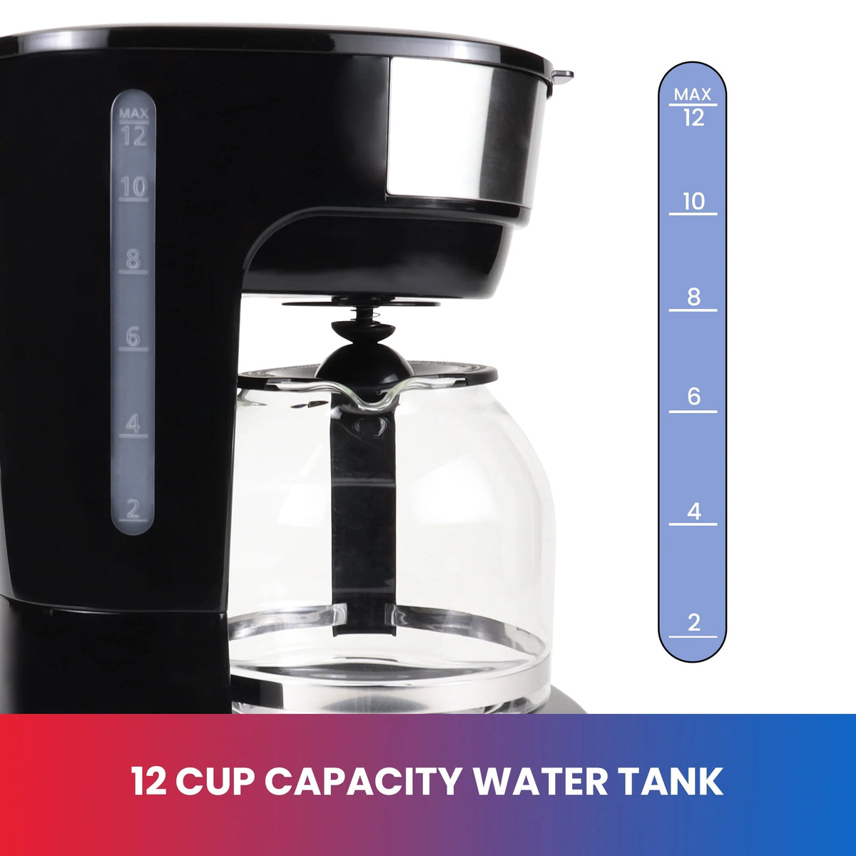 12 Cup Programmable Coffee Maker with Reusable Filter B4070