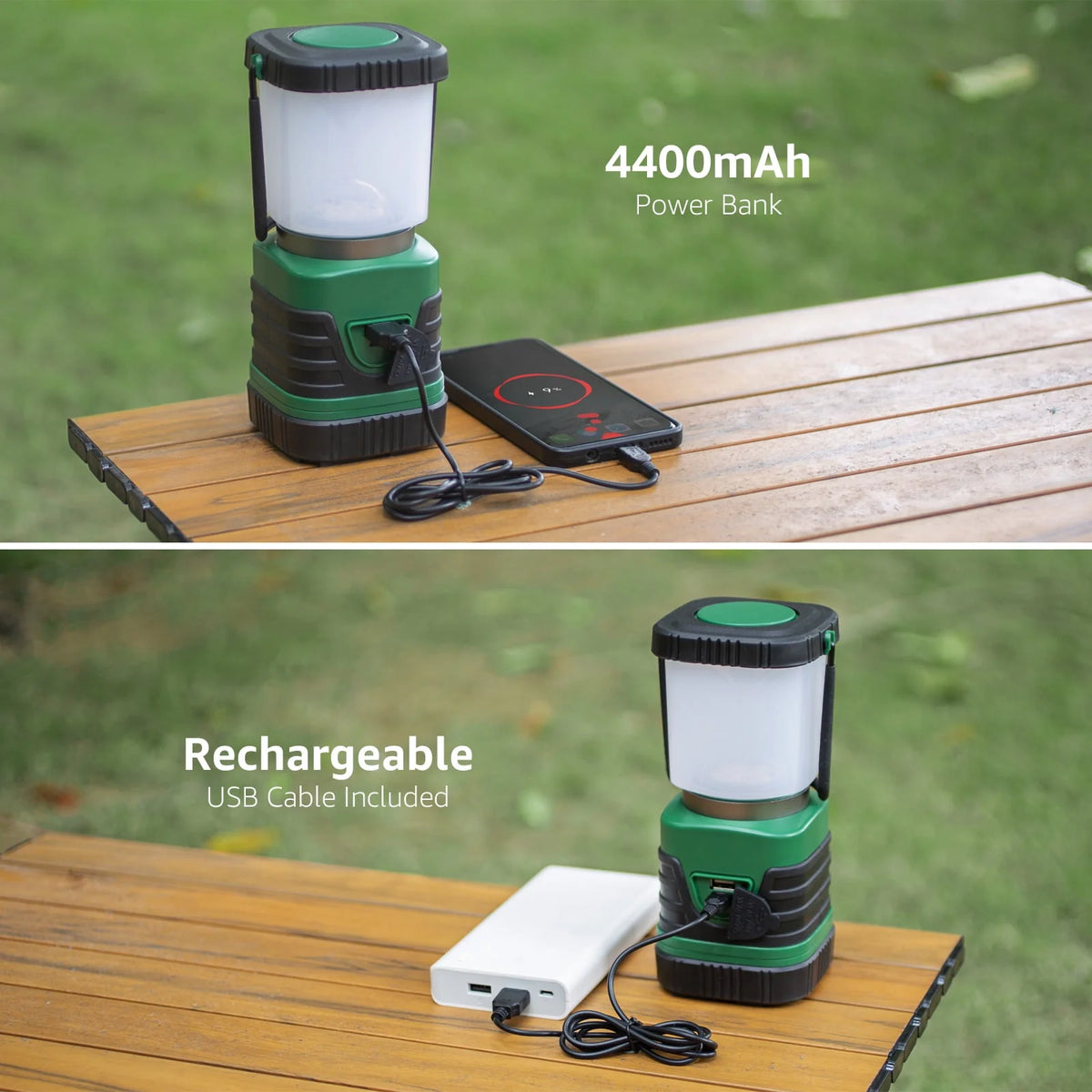 LED Camping Lantern Rechargeable 1000LM 4400mAh S56364