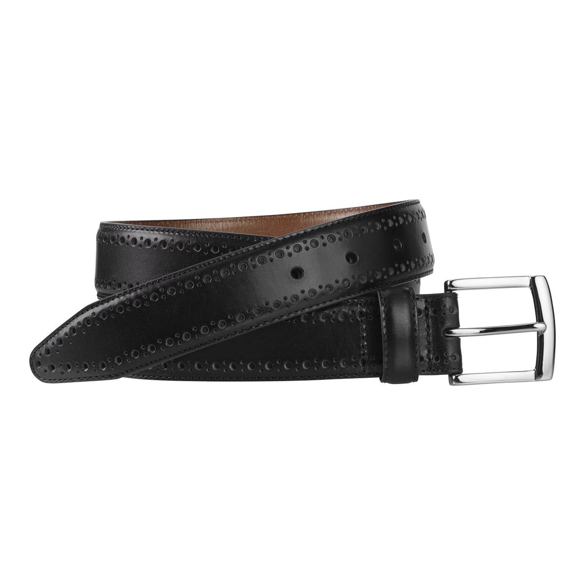 Black Perfed-Edge Belt F325702