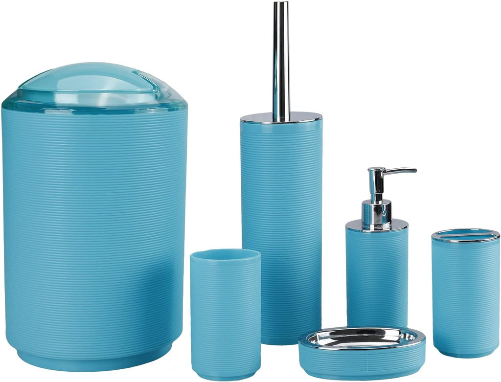 6 Pcs Black Bathroom Accessories Set K769720