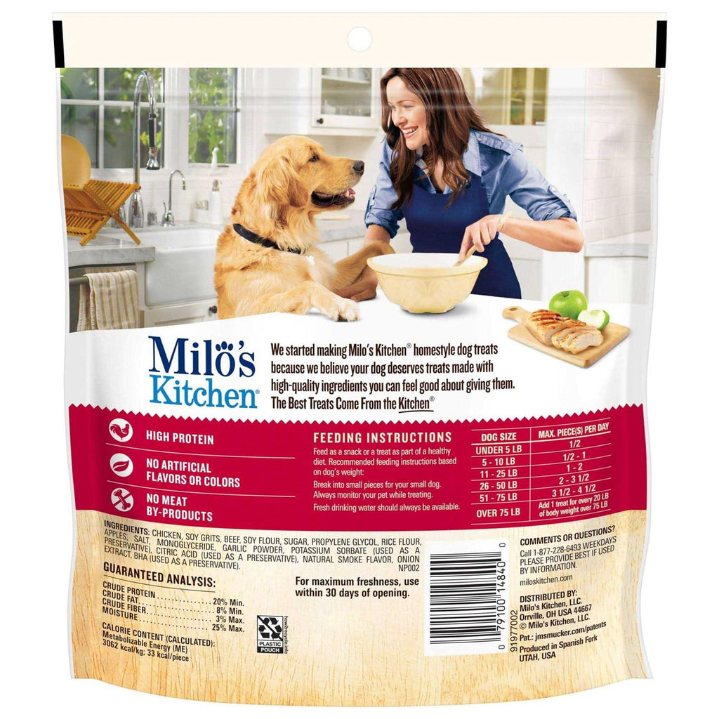 Chicken & Apple Sausage Slices Dog Treats Q124