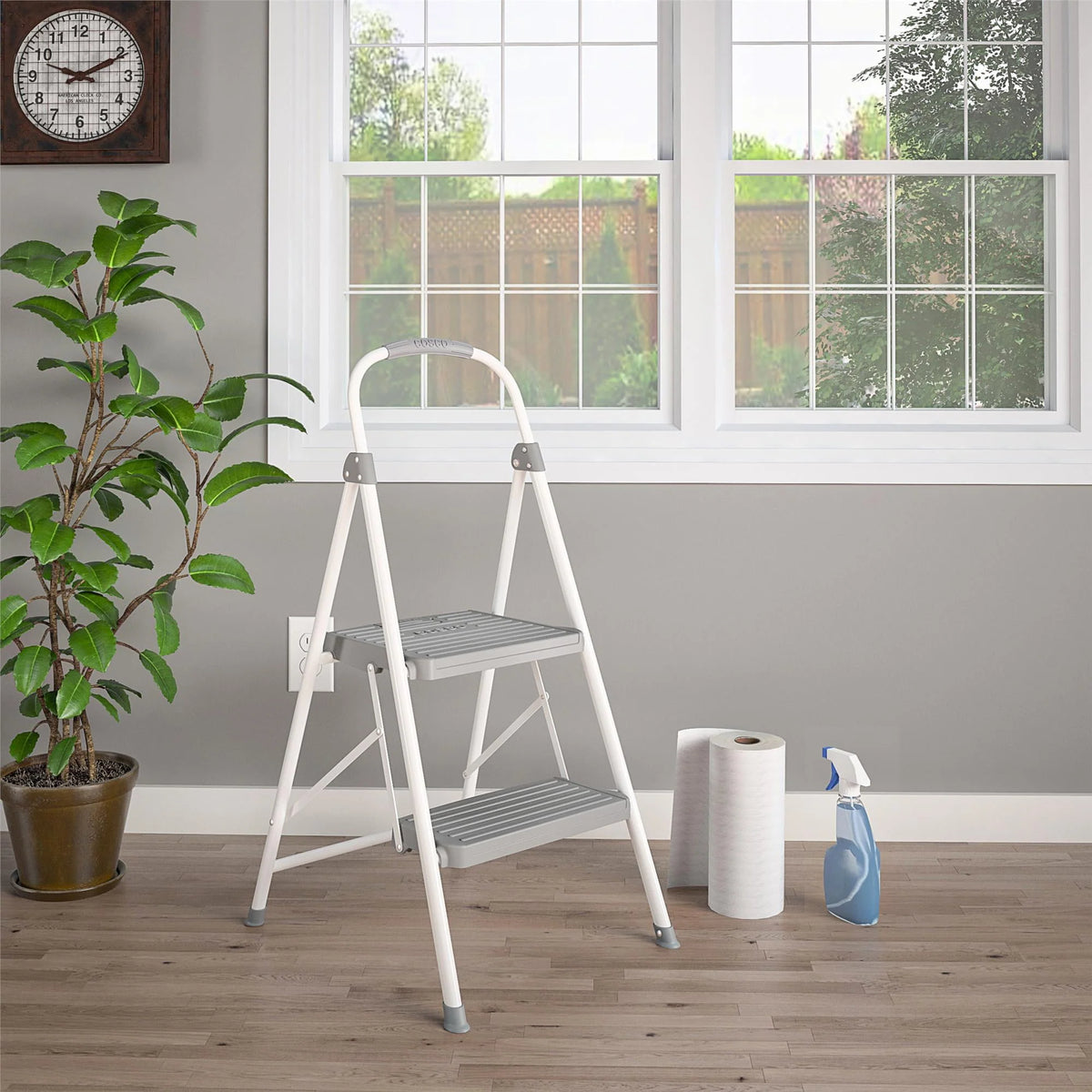2-Step Folding Step Stool with Resin Steps E4522