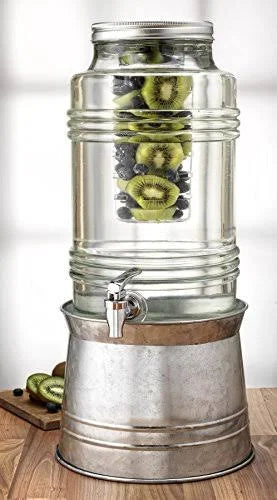White Beverage Dispenser with Base L2071