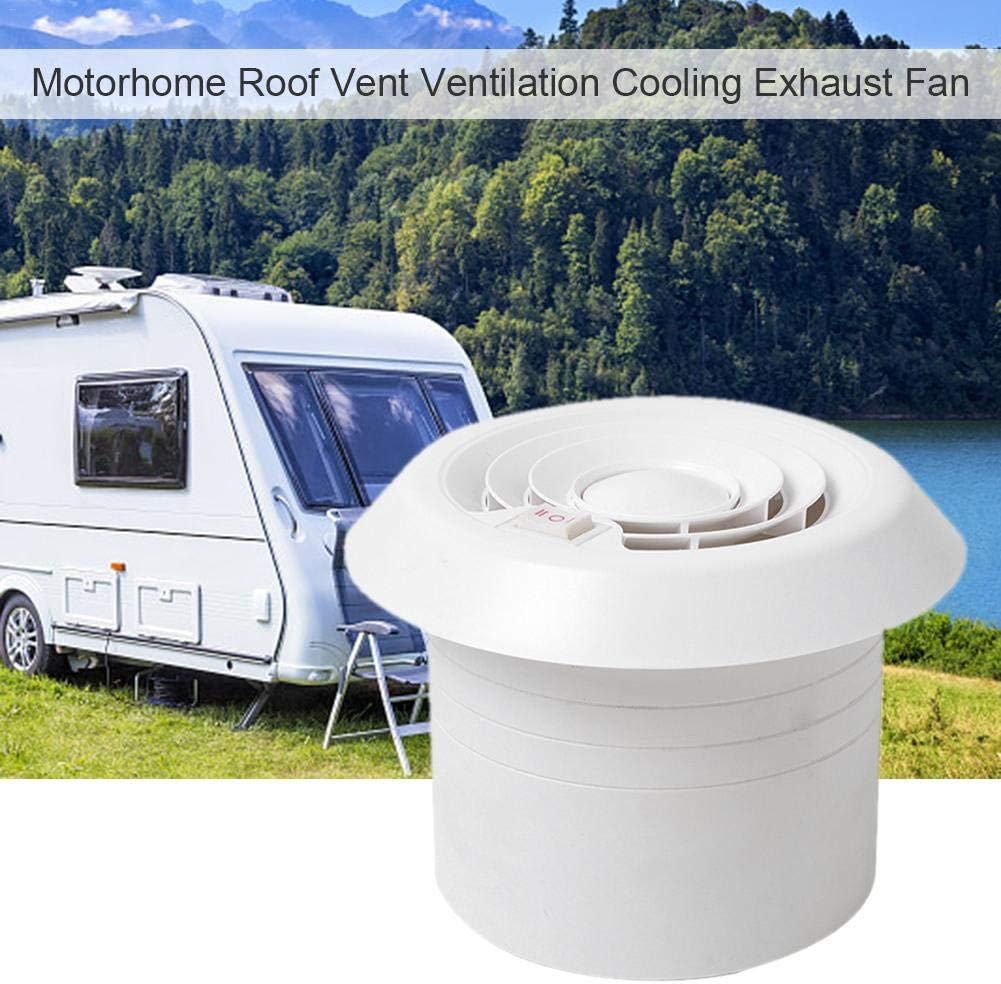 12V Roof Vent Exhaust Cooling Fan with LED Light K63950
