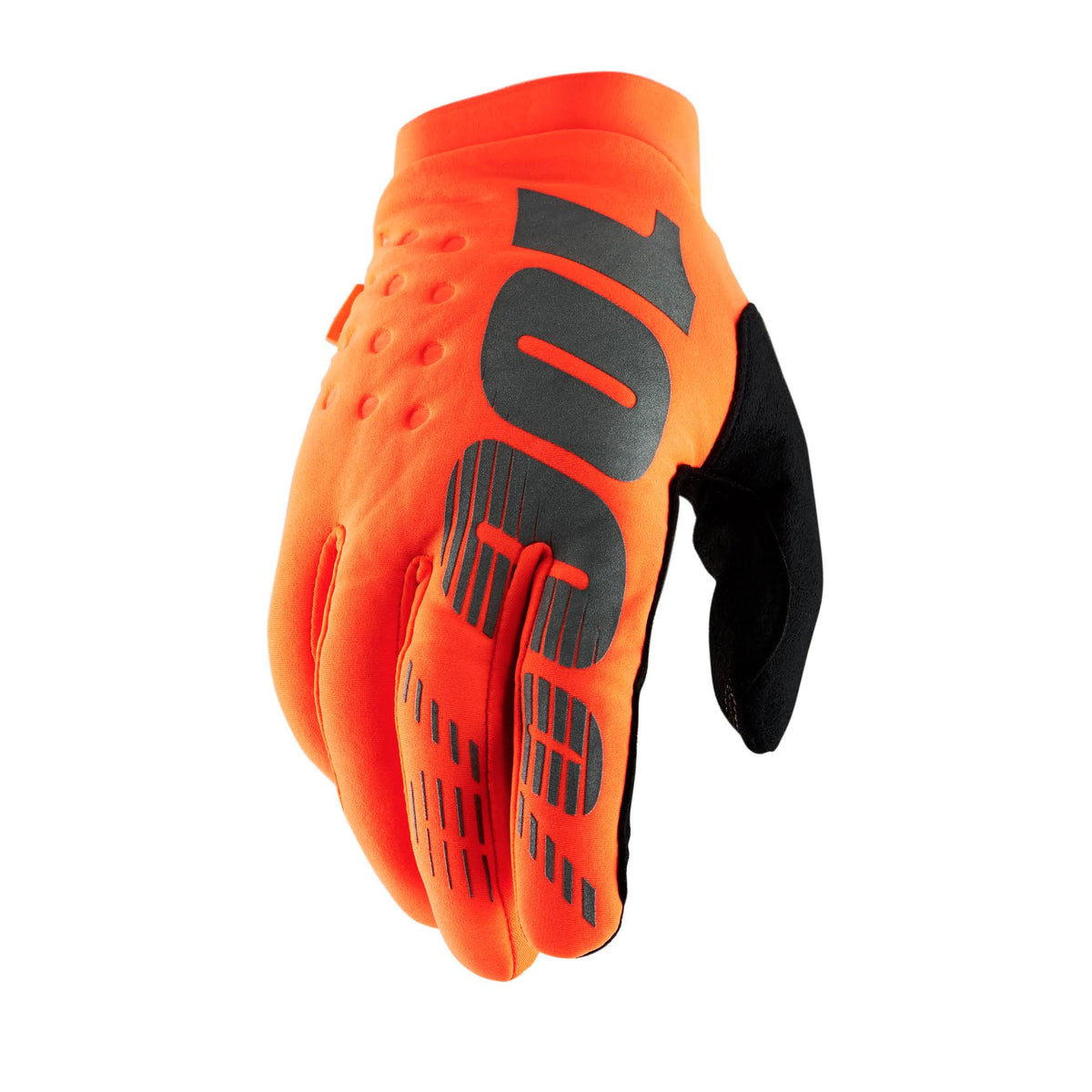 Fluo Orange/Black Large Gloves P695