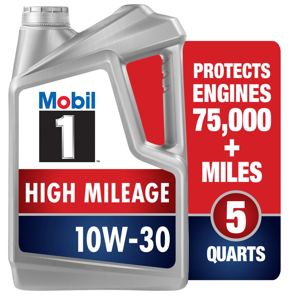 High Mileage Full Synthetic 10W-30 Motor Oil 5 Quart L2479