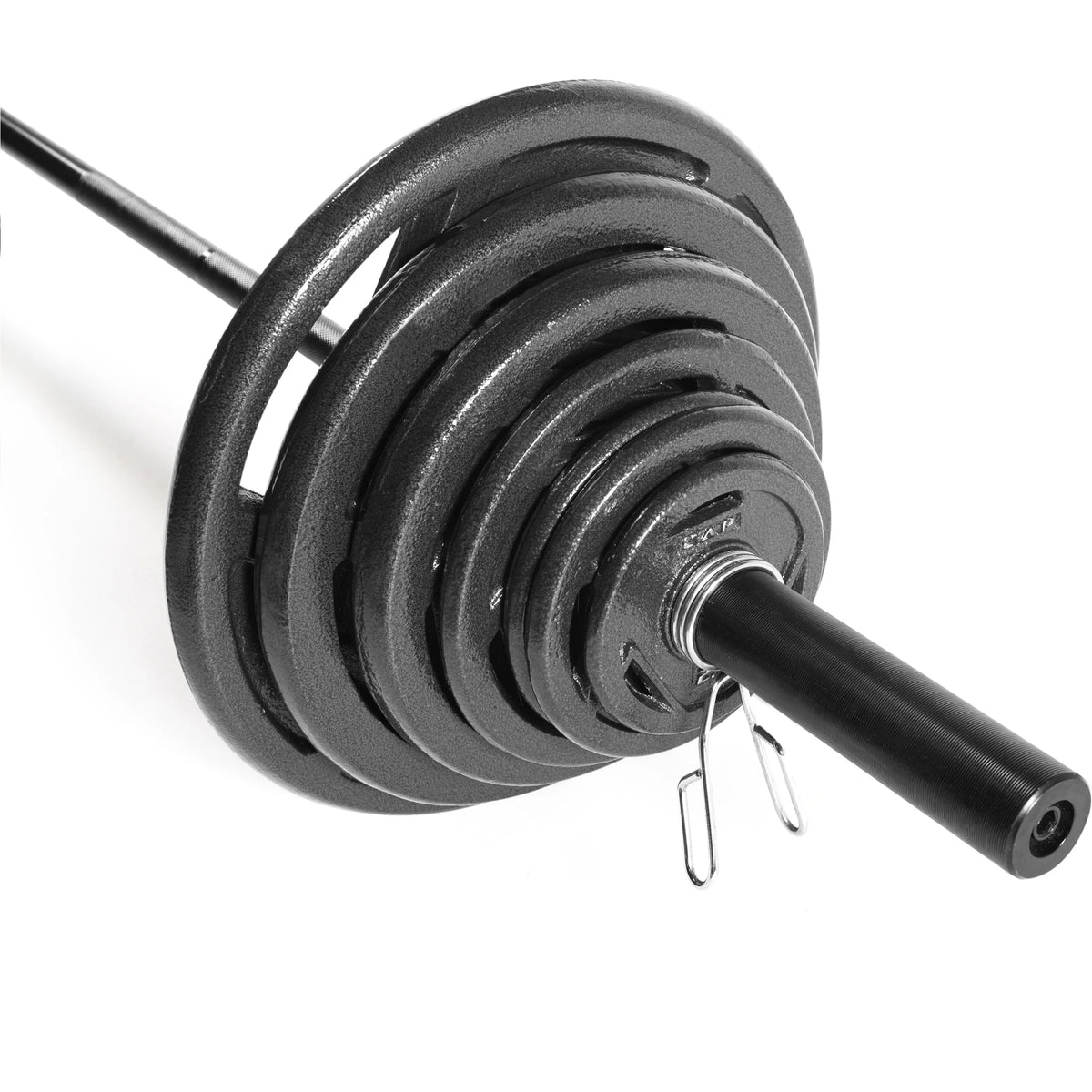 Black Olympic Grip Plate Set, 5 lb x 2 E297907