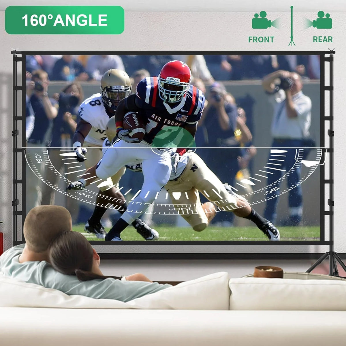 100 inch Portable Projector Screen with Stand N364596