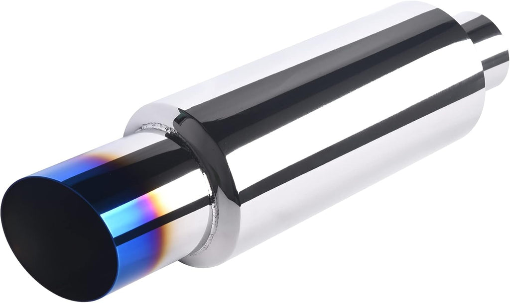 2.5'' Inlet 4'' Outlet Stainless Steel Exhaust Muffler Tip Q885