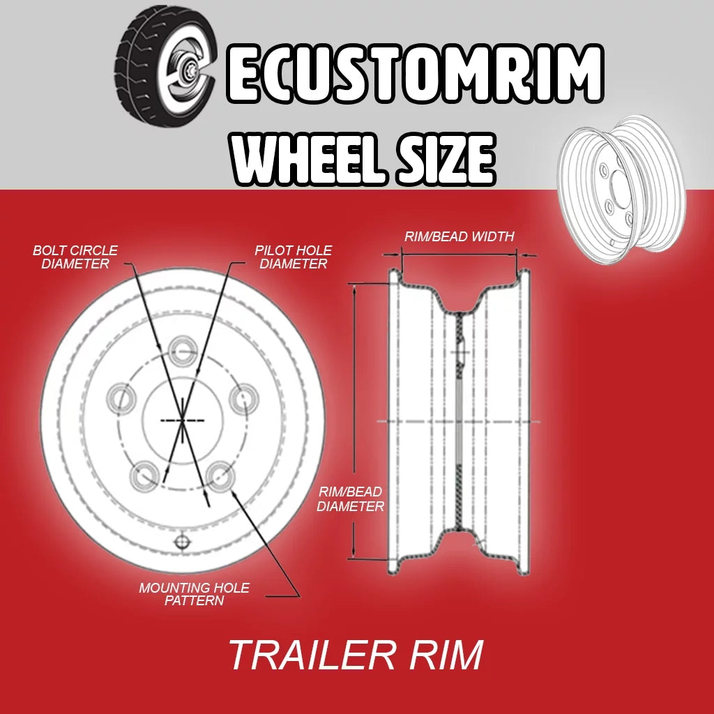 15 x 6 in. 5 Lug Silver Trailer Wheel N99754