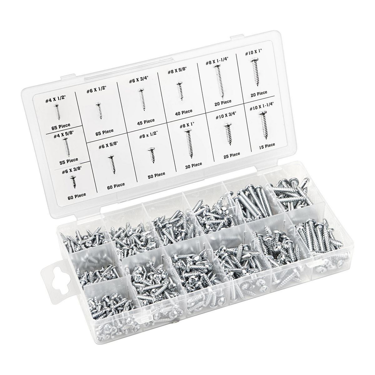 550-Piece Sheet Metal Screw Assortment U34556