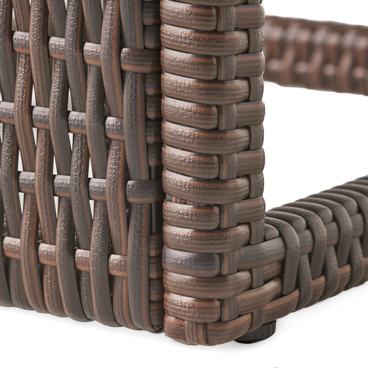 Multibrown Wicker Accent Table D720754