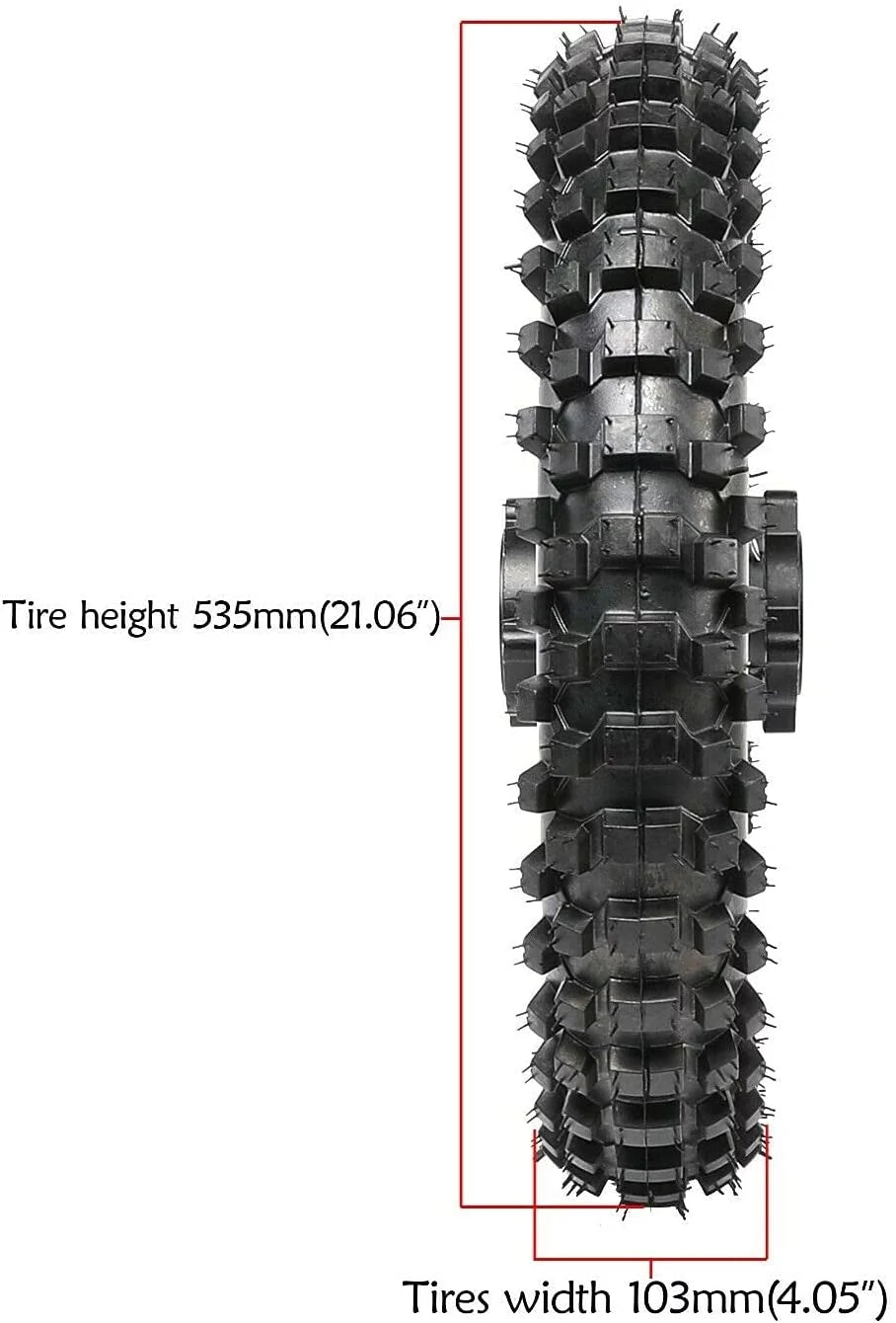 14 90/100-14 Rear Wheel Tire and Rim Inner Tube with 15mm Bearing Z8949