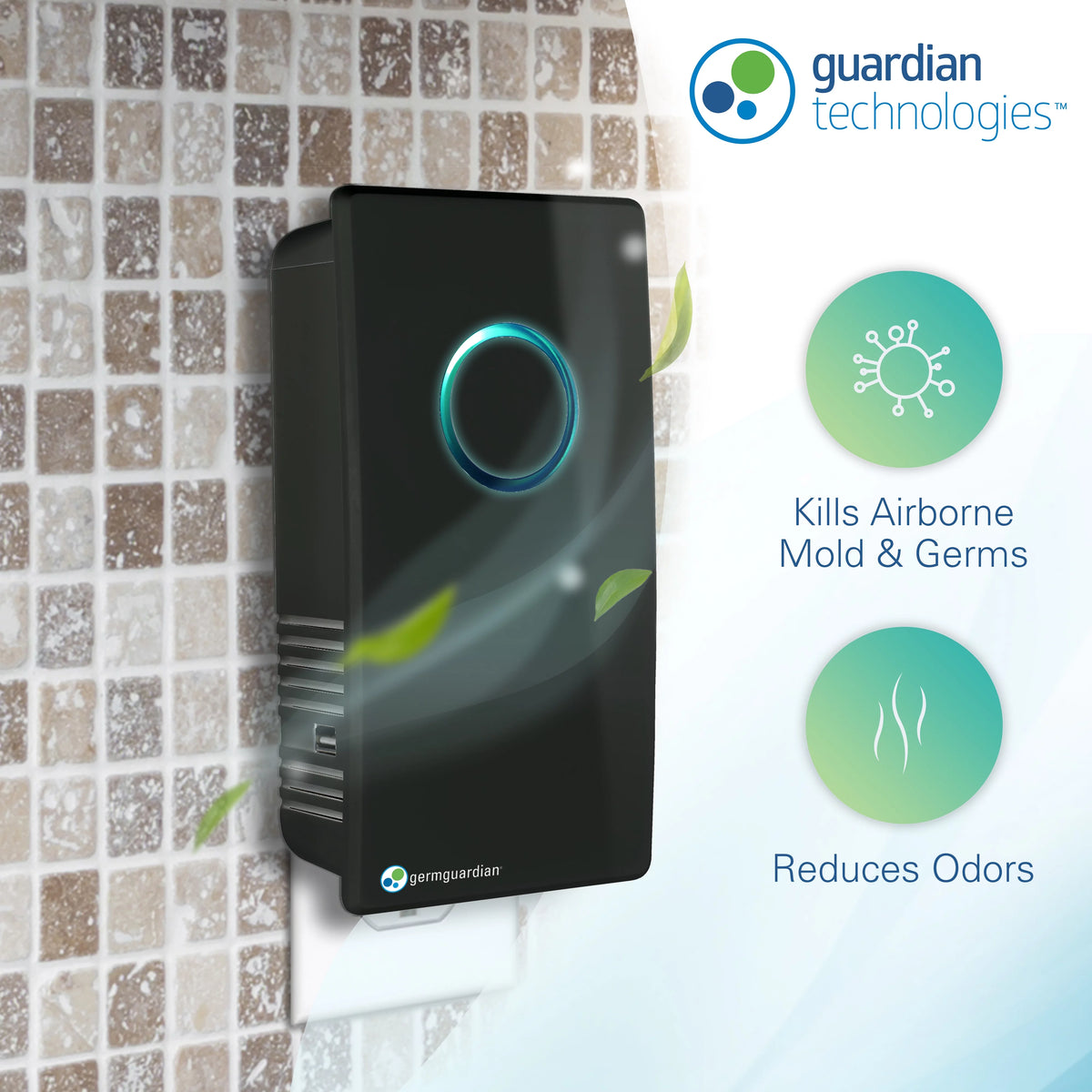 Black Pluggable UV-C Air Sanitizer & Deodorizer I369539
