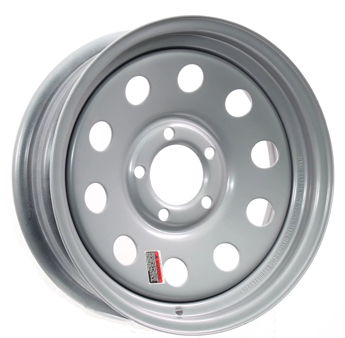 15 x 6 in. 5 Lug Silver Trailer Wheel N99754