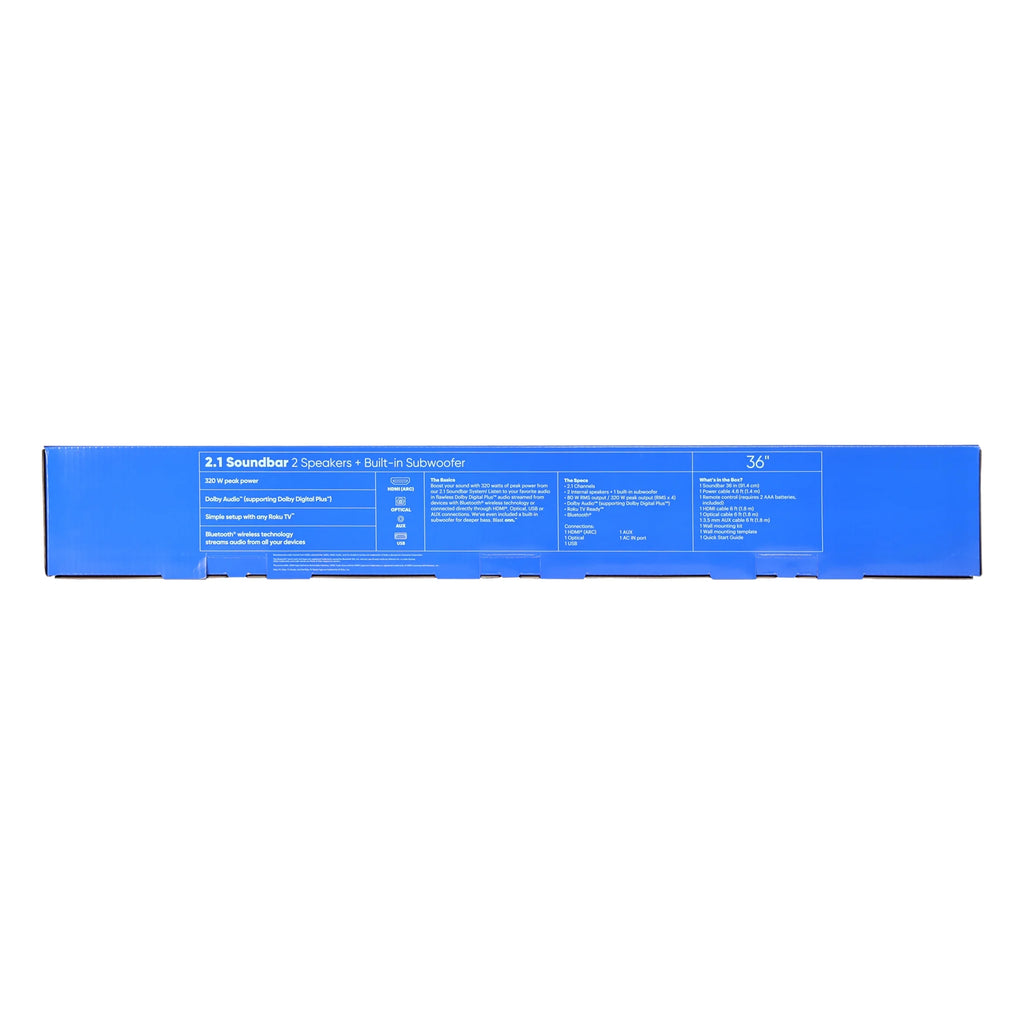 2.1 Soundbar System with 2 Speakers and Built-in Subwoofer G11131