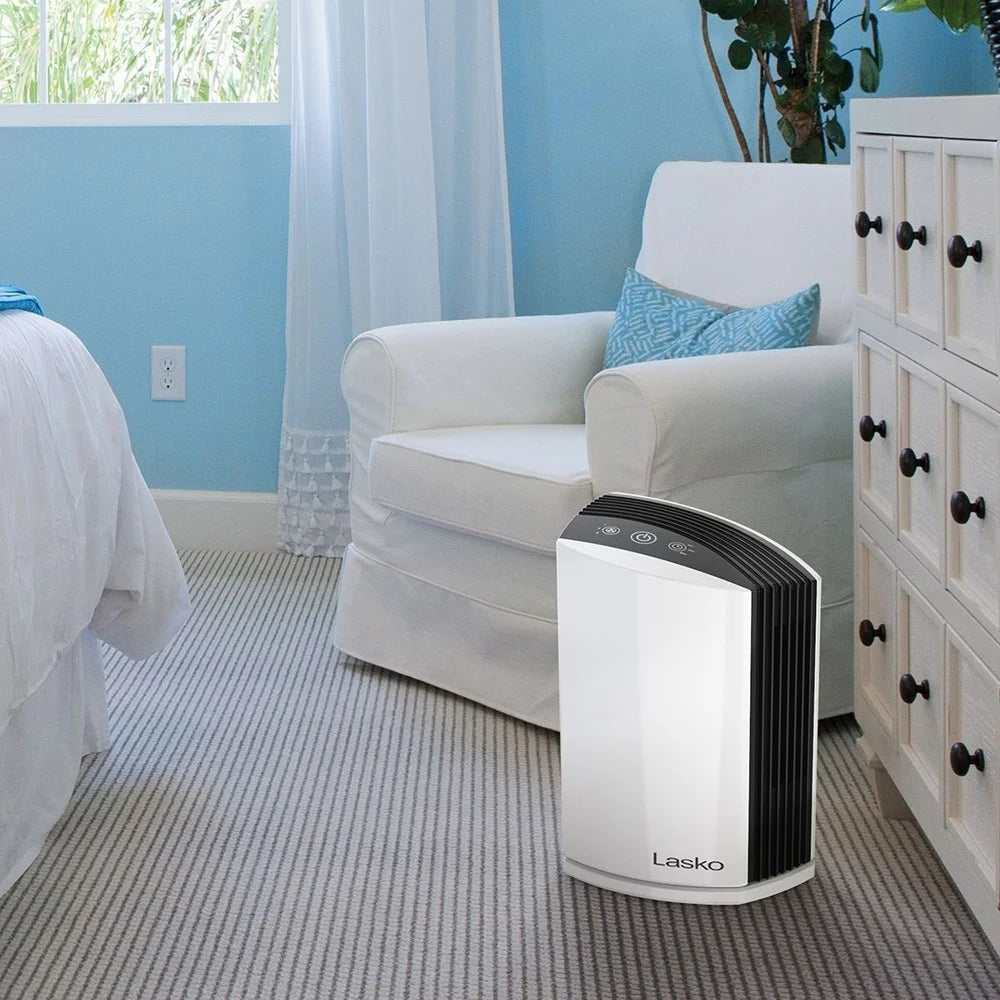 White Desktop Air Purifier with Timer U74933