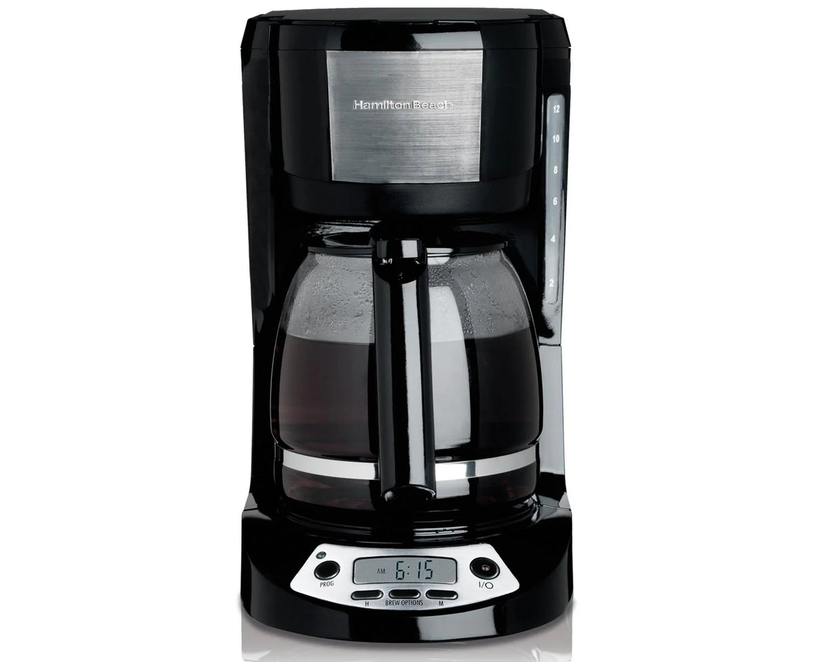 12 Cup Programmable Black Coffee Maker L3791