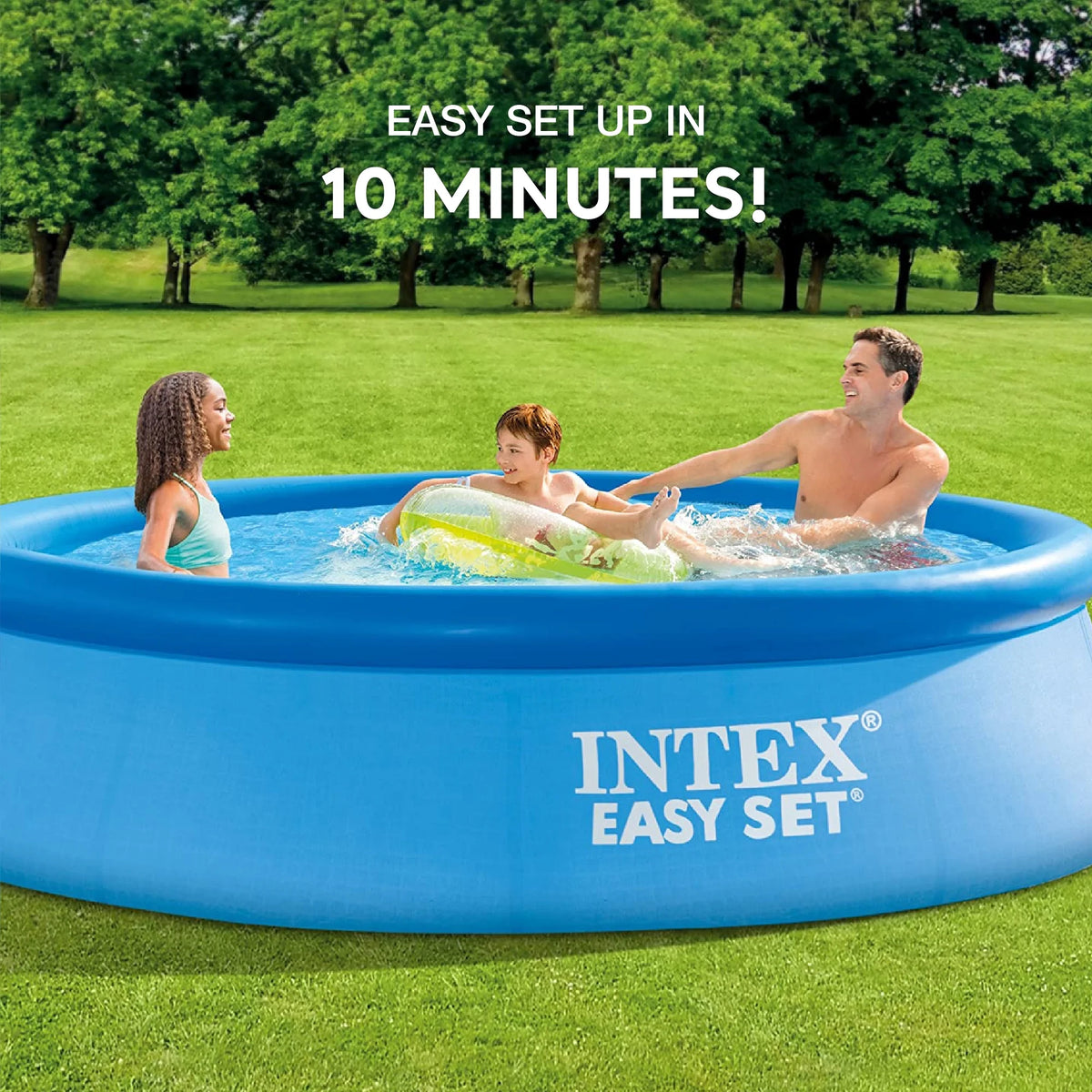12ft x 30in Inflatable Swimming Pool with Filter Pump Y863147