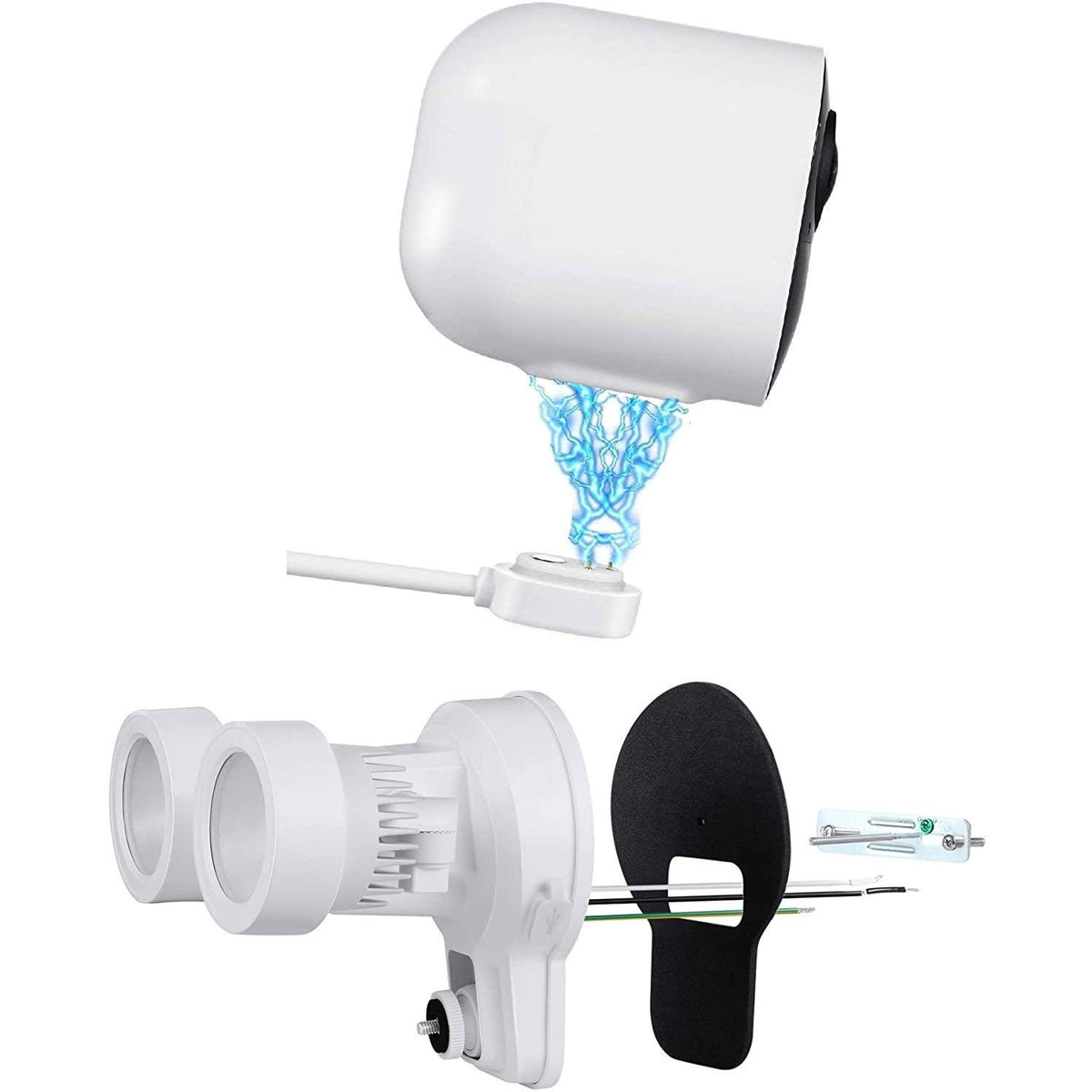 3-in-1 Floodlight, Charger and Mount (White) X745